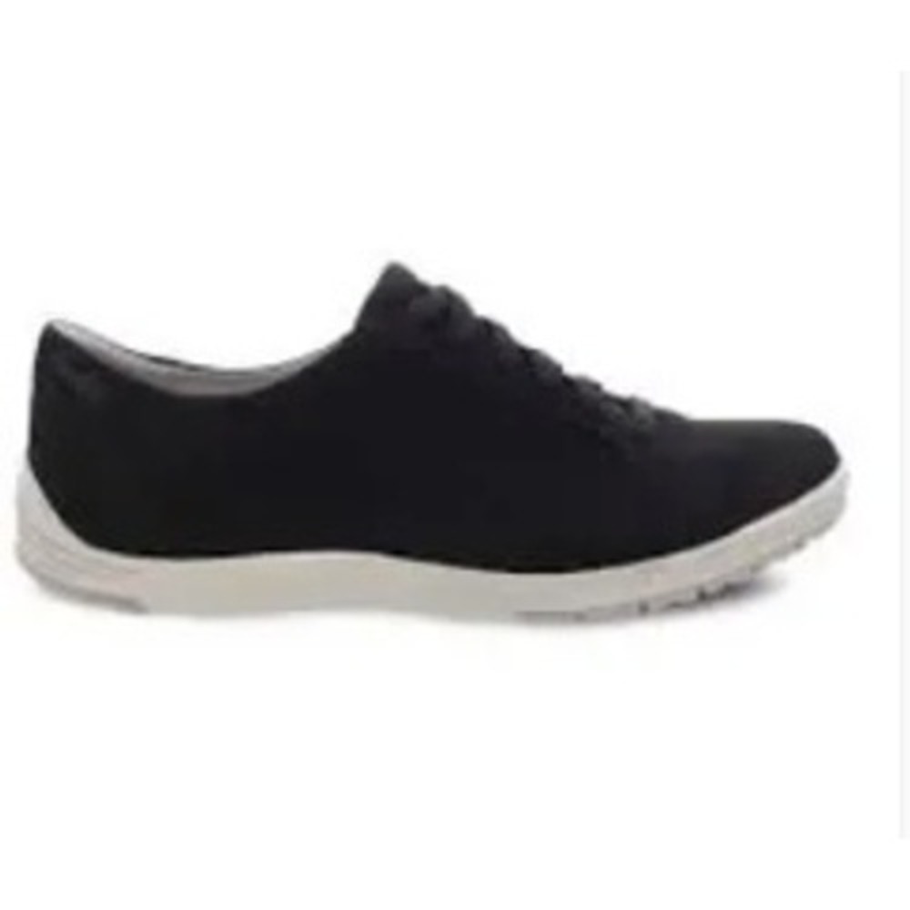Dansko Leela Black Nubuck Leather Lace Up‎ Sneakers Shoes Womens EU 39